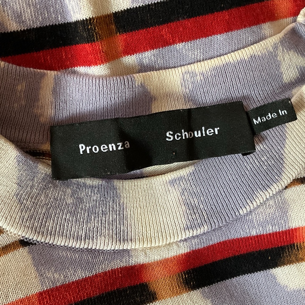 Proenza Schouler Striped Multicolor Long Sleeve Top, XS - Picture 9 of 9